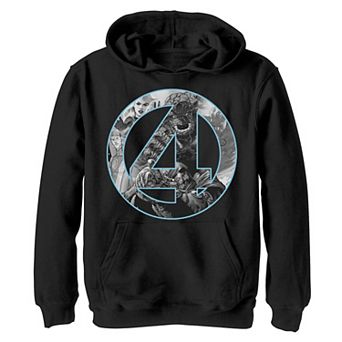 Boys 8-20 Marvel Fantastic Four Comic Fill Center Chest Logo Hoodie