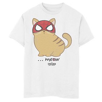 Boys 8-20 Marvel Spider-Man Miles Morales Spider-Cat Portrait Graphic Tee