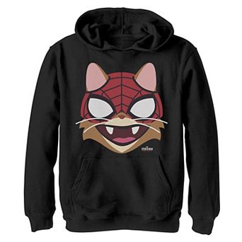 Boys 8-20 Marvel Spider-Cat Big Face Portrait Hoodie