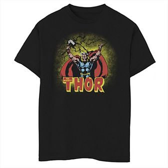 Boys 8-20 Marvel Thor Vintage Thunderstorm Portrait Graphic Tee