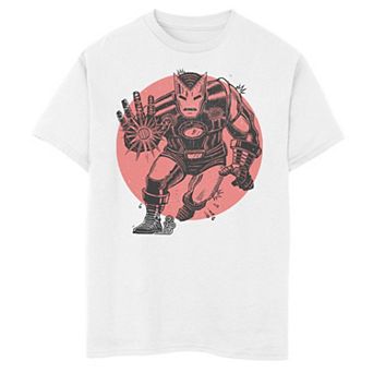 Boys 8-20 Marvel Iron Man Woodcut Blast Portrait Graphic Tee