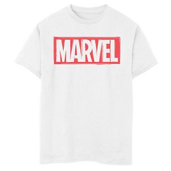 Boys 8-20 Marvel Woodcut Logo Graphic Tee