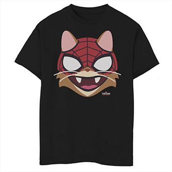 Boys 8-20 Marvel Spider-Cat Big Face Portrait Graphic Tee