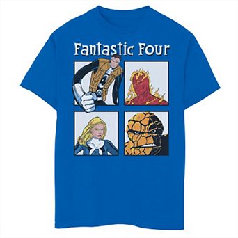 Boys 8-20 Marvel Fantastic Four Ready To Fight Portrait Panels Graphic Tee