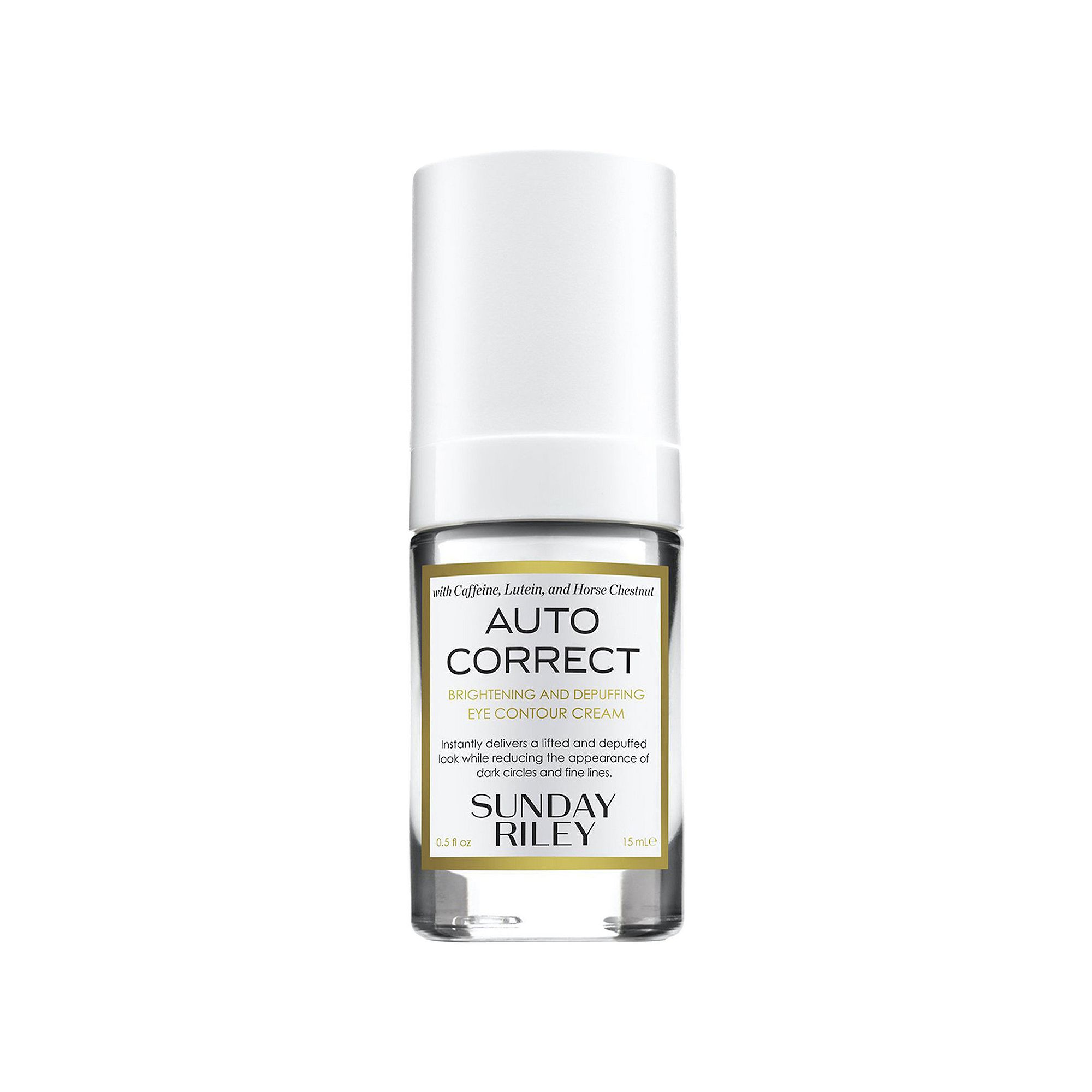 SUNDAY RILEY Auto Correct Brightening + Depuffing Eye Cream for Dark Circle