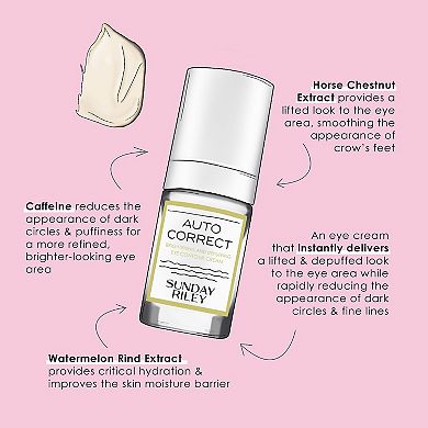 Auto Correct Brightening + Depuffing Eye Cream for Dark Circles