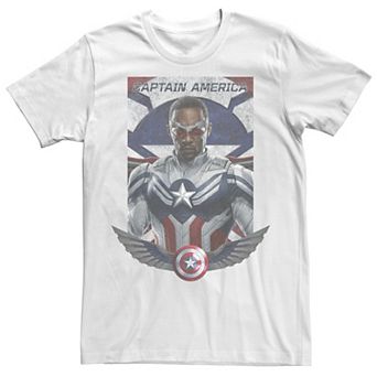 Men's Marvel Captain America The Falcon And The Winter Soldier Falcon In Flight Tee