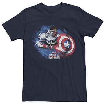 Men's Marvel The Falcon And The Winter Soldier Shield Protection Tee