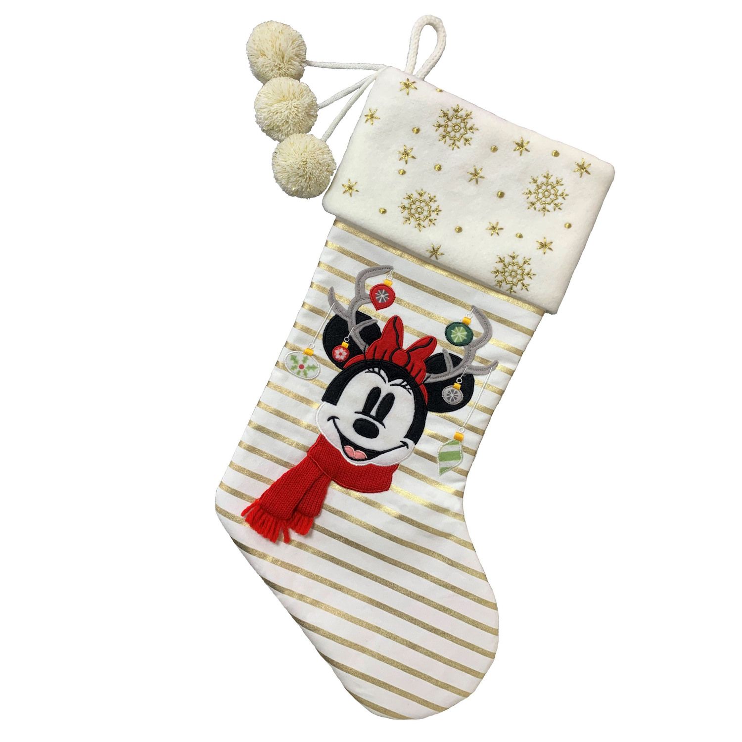 Image for Disney Minnie Mouse Antler Christmas Stocking by St. Nicholas Square® at Kohl's.