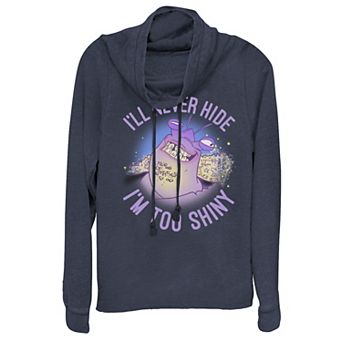 Disney's Moana Juniors' Tamatoa I'll Never Hide I'm Too Shiny Portrait Cowlneck Graphic Lightweight Long Sleeve
