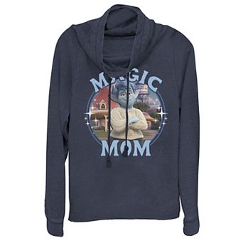 Disney / Pixar's Onward Women's Laurel Magic Mom Portrait Cowlneck Graphic Lightweight Long Sleeve