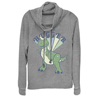 Disney / Pixar's Toy Story 4 Juniors' Rex "I'm A Hugger" Cowlneck Graphic Lightweight Long Sleeve