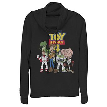 Disney / Pixar's Toy Story 4 Juniors' Movie Logo Poster Cowlneck Graphic Lightweight Long Sleeve