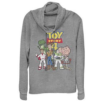 Disney / Pixar's Toy Story 4 Juniors' Movie Logo Poster Cowlneck Graphic Lightweight Long Sleeve
