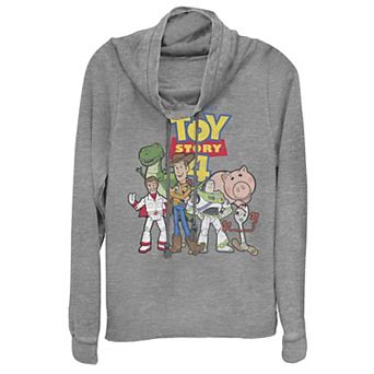 Disney / Pixar's Toy Story 4 Juniors' Movie Logo Poster Cowlneck Graphic Lightweight Long Sleeve