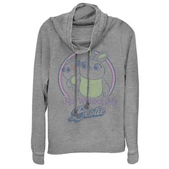 Disney / Pixar's Toy Story 4 Juniors' Ducky & Bunny My Bestie Poster Cowlneck Graphic Lightweight Long Sleeve
