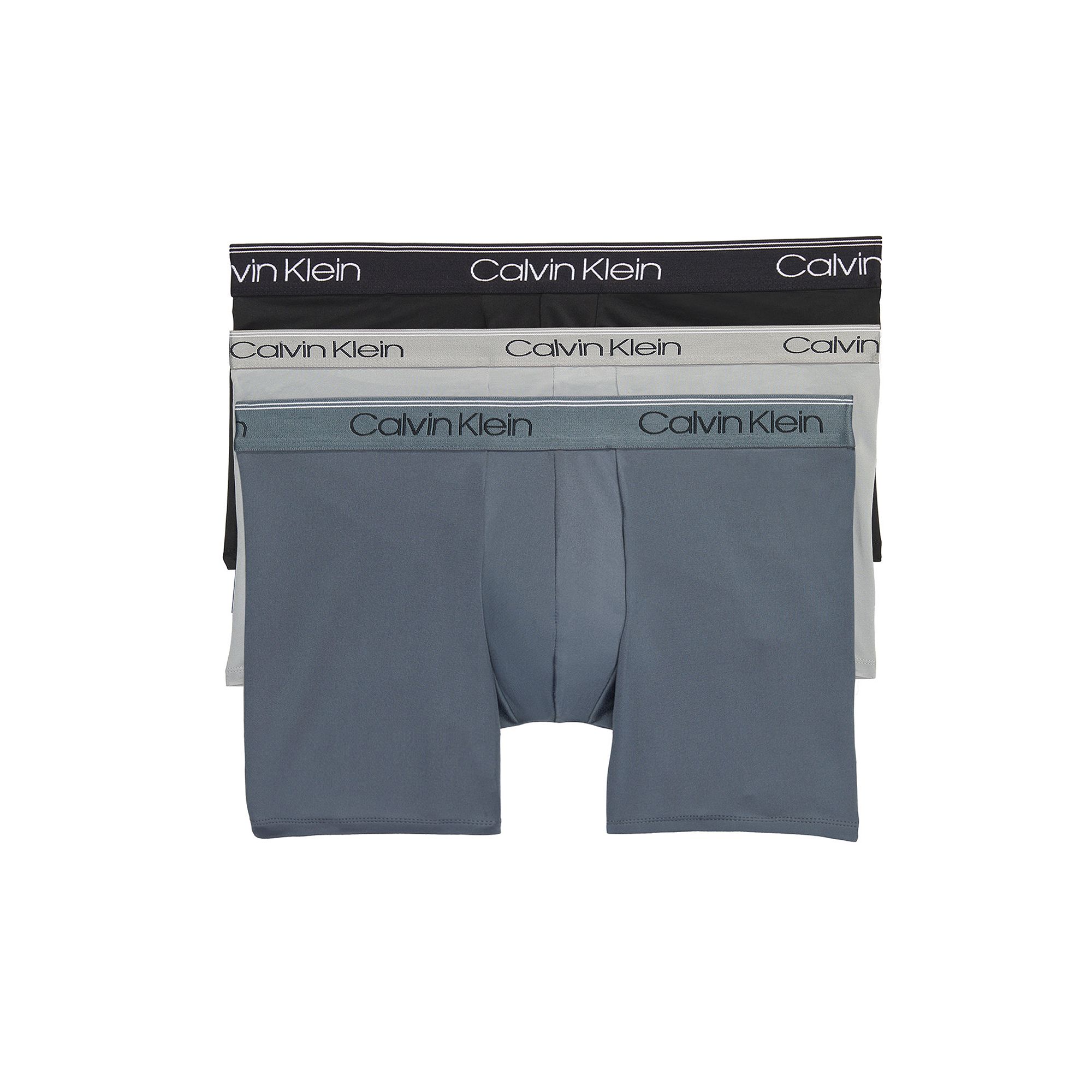 Men’s Calvin Klein 3-Pack Microfiber Stretch Low-Rise Trunks, Mens, Size