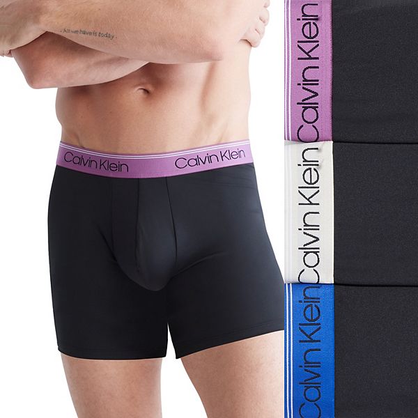 plotseling Ontslag Nieuw maanjaar Men's Calvin Klein 3-Pack Microfiber Stretch Boxer Briefs