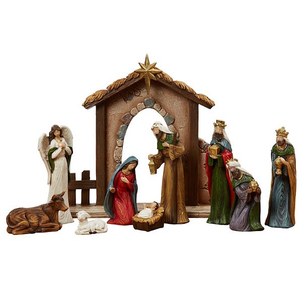 St. Nicholas Square™ Rustic Nativity Scene