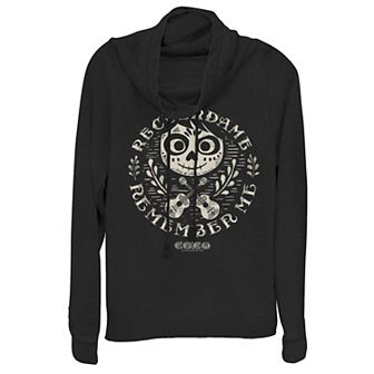 Disney / Pixar's Coco Miguel Remember Me Juniors Cowlneck Graphic Lightweight Long Sleeve