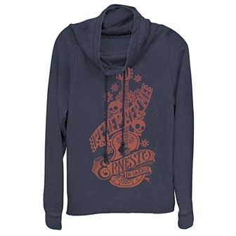 Disney / Pixar's Coco Remember Me Ernesto Juniors' Cowlneck Graphic Lightweight Long Sleeve