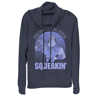 Disney's Emperor's New Groove Kronk Squeakin' Juniors' Cowlneck Graphic Lightweight Long Sleeve