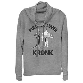 Disney's Emperors New Groove Yzma Pull The Lever Juniors' Cowlneck Graphic Lightweight Long Sleeve