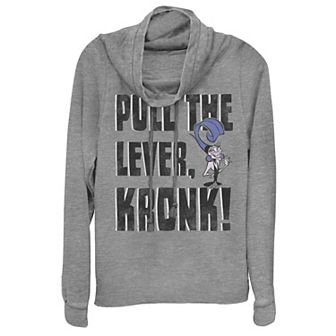 Disney's Emperor's New Groove Pull The Lever Yzma Juniors' Cowlneck Graphic Lightweight Long Sleeve