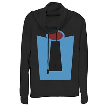 Disney / Pixar's Incredibles Blue Suit Juniors' Halloween Cowlneck Graphic Lightweight Long Sleeve