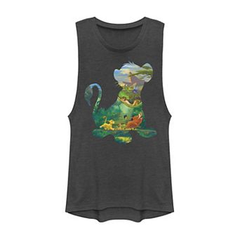 Disney's The Lion King Juniors' Simba Silhouette Muscle Tank Top