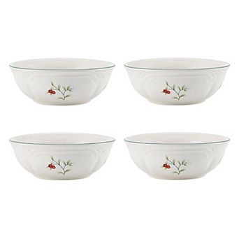 Pfaltzgraff Winterberry 4 pc Soup / Cereal Bowl Set