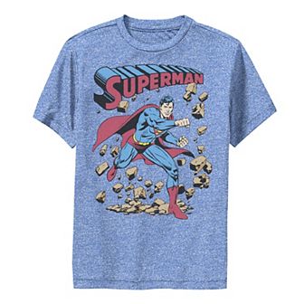 Boys 8-20 DC Comics Superman Smash Rocks Vintage Poster Graphic Tee