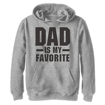 Boys 4-20 Dad Is My Favorite Kid's Father's Day Hoodie