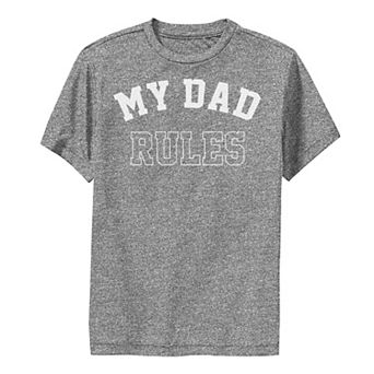 Boys 8-20 My Dad Rules Kid's Father's Day Graphic Tee