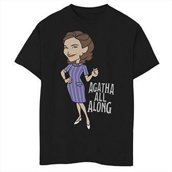 Boys 8-20 Marvel WandaVision Agatha All Along Retro Portrait Graphic Tee