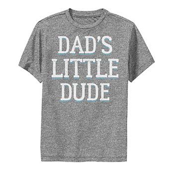 Boys 8-20 Dad's Little Dude Kid's Father's Day Humor Graphic Tee