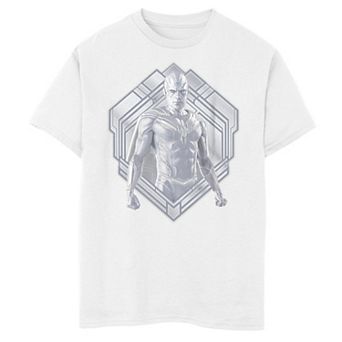 Boys 8-20 Marvel WandaVision The Vision White Appearance Geometric Graphic Tee