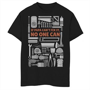 Boys 8-20 Fifth Sun If Papa Can't Fix It No One Can Collage Graphic Tee