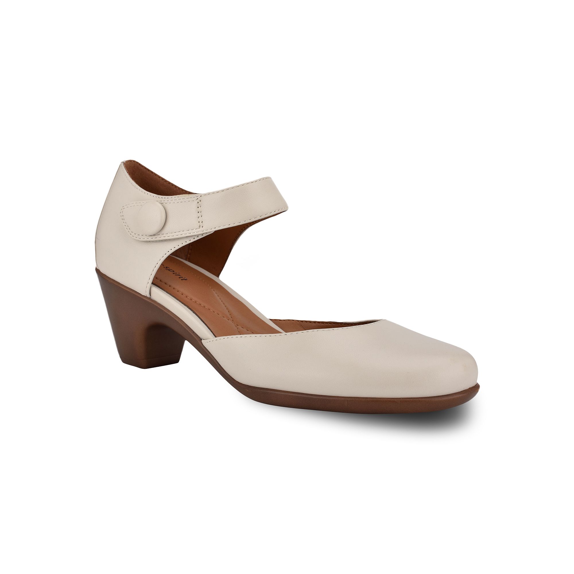 Easy Spirit Clarice Womens Heels, Size: 6 Wide, Ivory