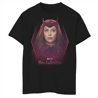 Boys 8-20 Marvel WandaVision Close Up Wanda Portrait Graphic Tee