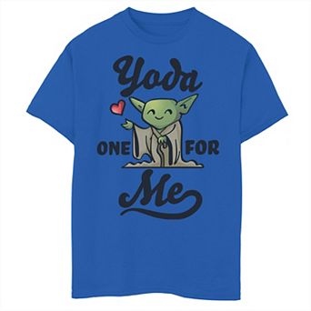 Boys 8-20 Star Wars Yoda One For Me Heart Portrait Graphic Tee