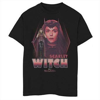 Boys 8-20 Marvel WandaVision The Scarlet Witch Faded Portrait Graphic Tee