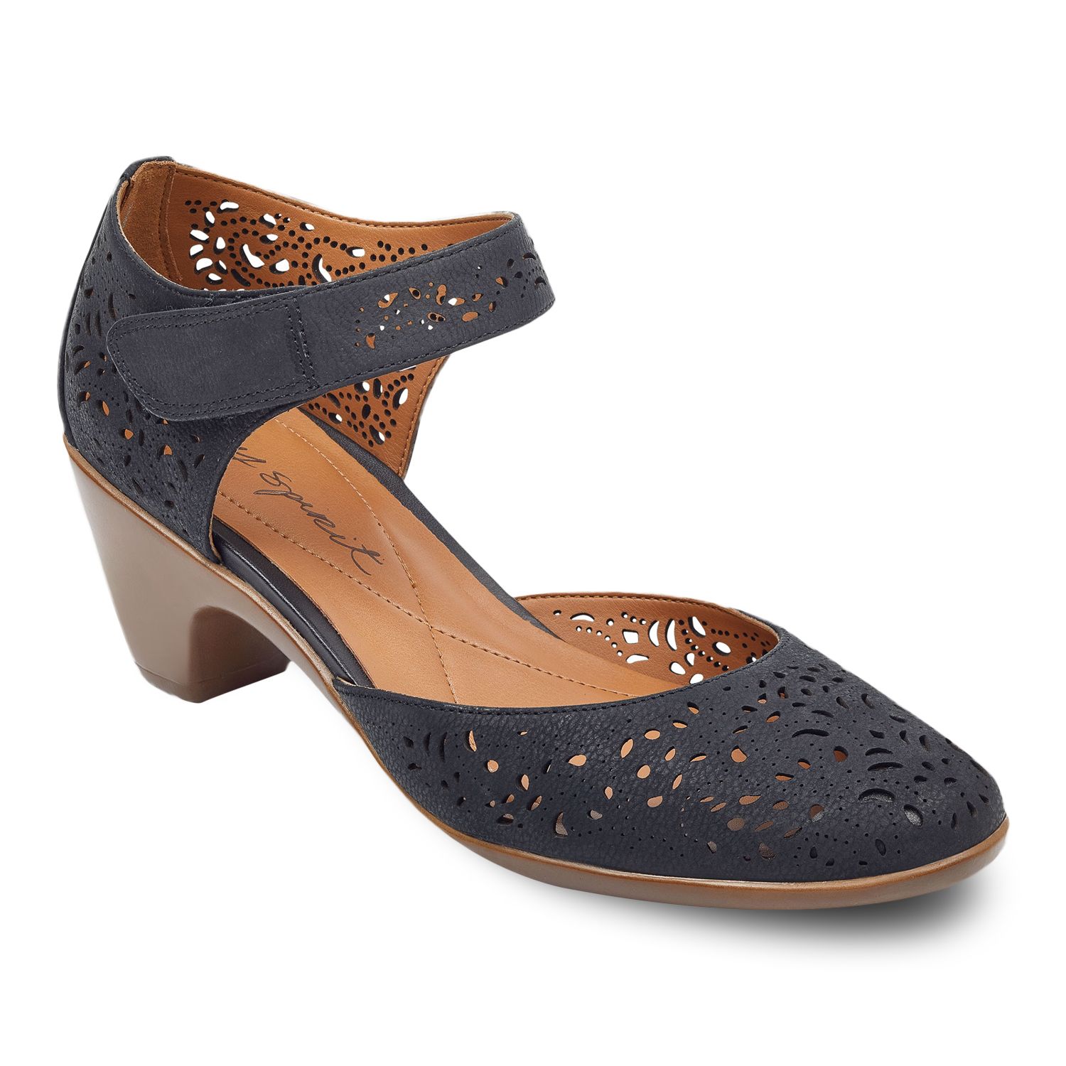 Sandales Compensées EASY SPIRIT Cuir Doré - Taille 9 US, Talon 3.5 Pouces, Occasion Excellent état