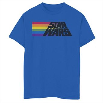 Boys 6-20 Star Wars Rainbow Tracer Logo Graphic Tee