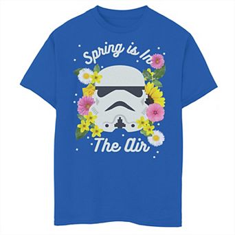 Boys 6-20 Star Wars Stormtrooper Spring Is In The Air Flowers Graphic Tee
