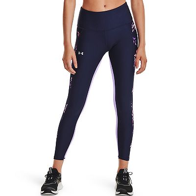 Women s Under Armour HeatGear Colorblock Panel Ankle Leggings