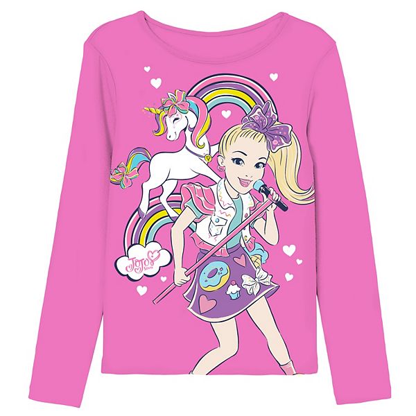 Women White Rainbow Unicorn Long Sleeve T-Shirt