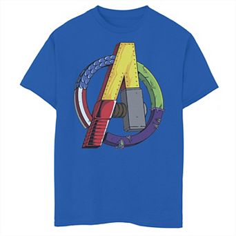 Boys 8-20 Marvel Avengers Material Chest Logo Tee