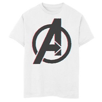 Boys 8-20 Marvel Avengers 3D Color Pop Logo Tee