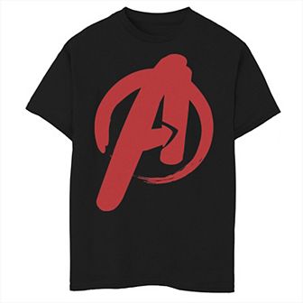 Boys 8-20 Marvel Avengers Marker Chest Logo Tee